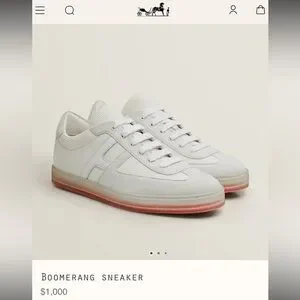 【さりげなく個性を主張☆】HERMES Boomerang Men's スニーカー Boomerang sneaker | Hermès USA